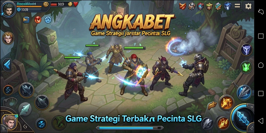 Tangkapan layar yang menunjukkan gameplay strategis dalam ANGKABET.