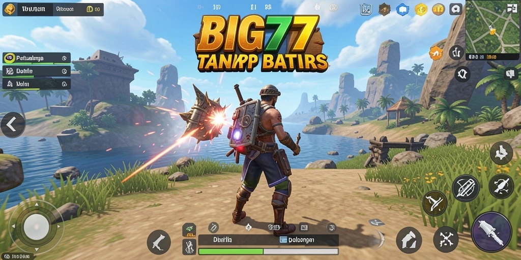 Screenshot dari gameplay <strong>BIG77</strong> yang menampilkan petualangan di dunia terbuka.