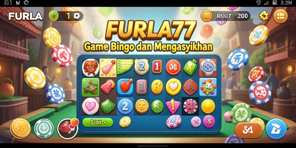 Screenshot gameplay FURLA77 yang menampilkan suasana bermain Bingo yang seru.