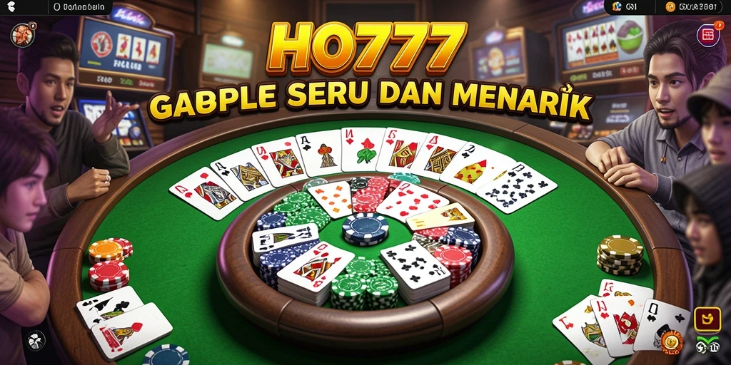 Screenshot menampilkan gameplay seru HO777 dalam permainan Gaple.