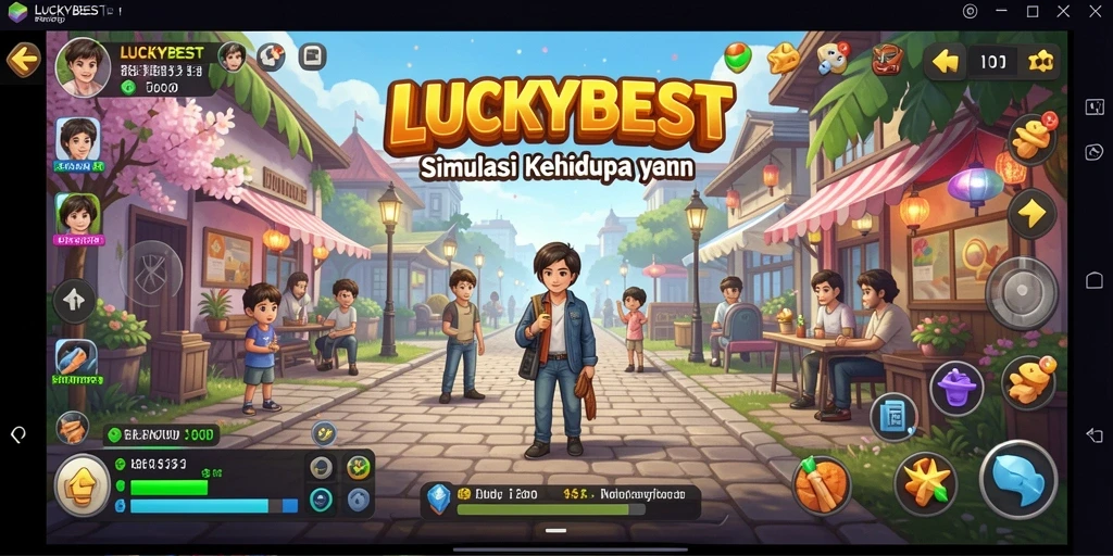 Tampilan gameplay LUCKYBEST yang interaktif dan menarik.