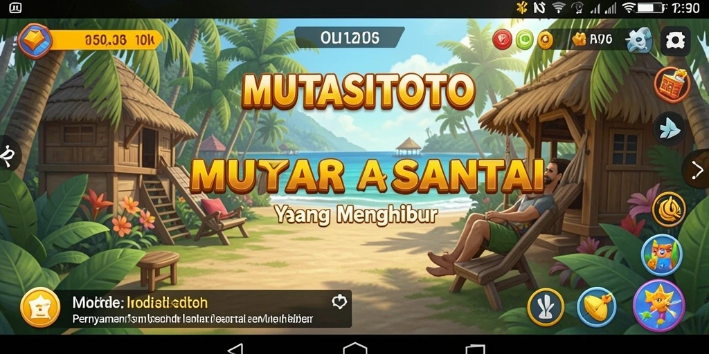 Tangkapan layar utama dari gameplay MUTASITOTO yang ceria dan menyenangkan.