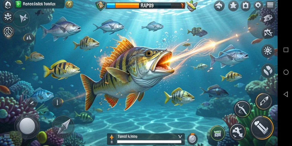 Screenshot dari gameplay seru Tembak Ikan di RAP89.