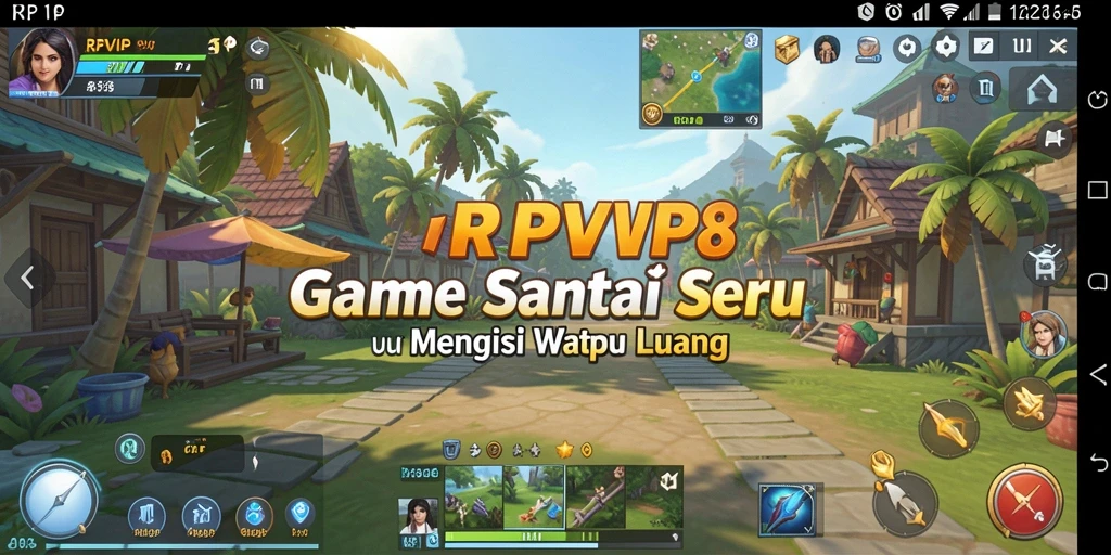 Screenshot gameplay RPVIP8 menampilkan suasana santai dan seru.