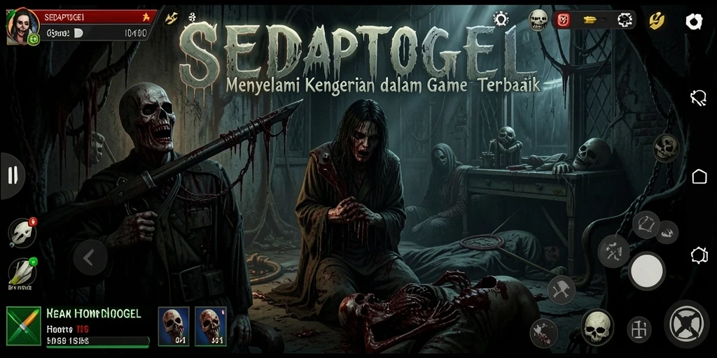 Gameplay menakutkan penuh dengan teka-teki dan kengerian.