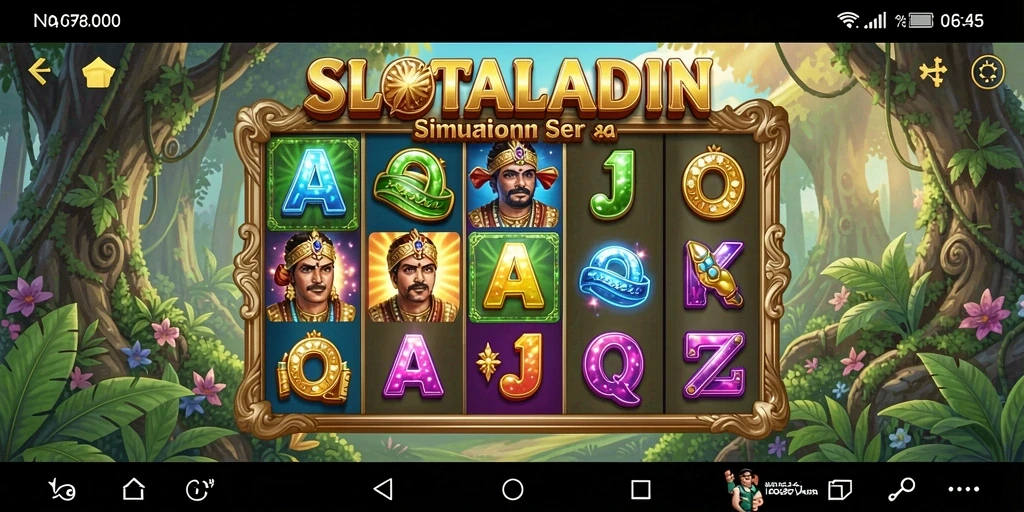 Tampilan gameplay SLOTALADIN yang menarik dan penuh warna.