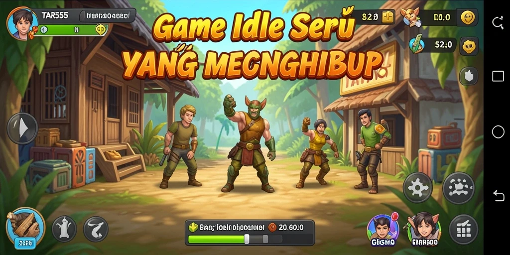 Screenshot TAR555 menampilkan gameplay Idle yang mengasyikkan.